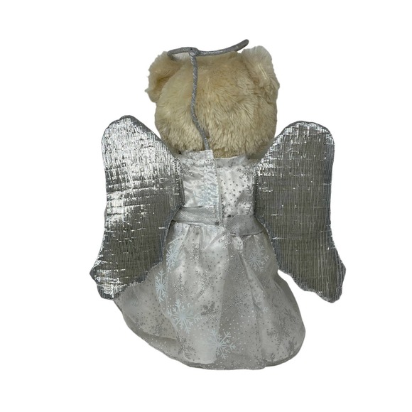 Build A Bear Workshop BABW Silver Angel Dress‎ w/ Halo and Wings Outfit ONLY - Picture 8 of 8